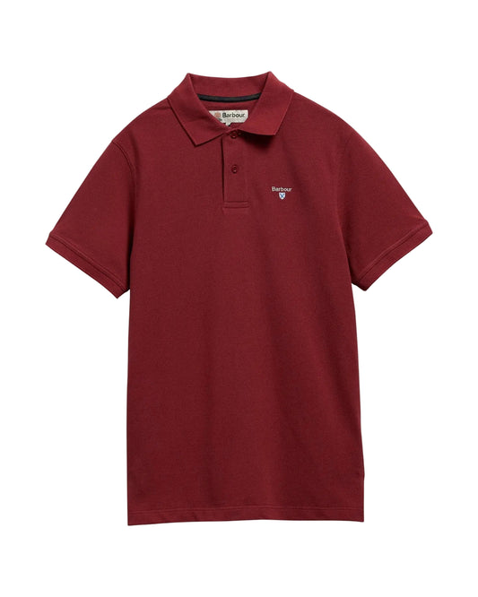 Barbour Tartan Piqué Polo Shirt - Russet