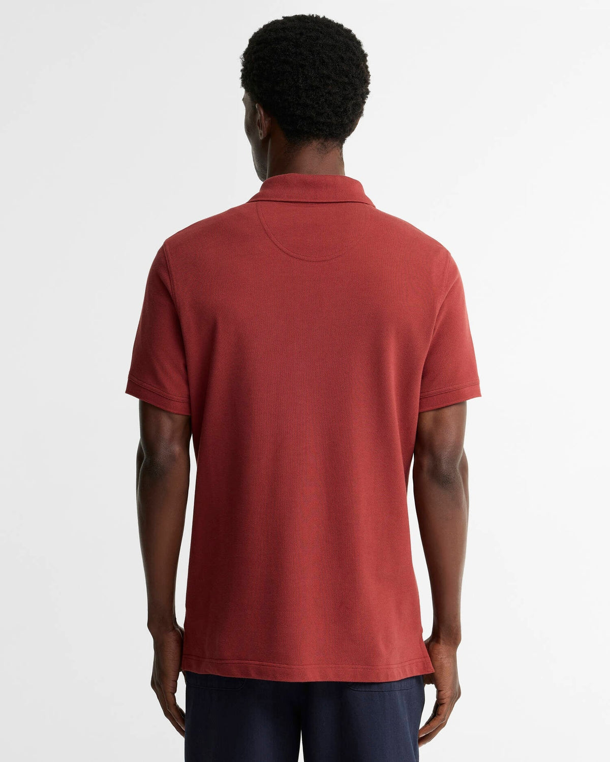 Barbour Tartan Piqué Polo Shirt - Russet