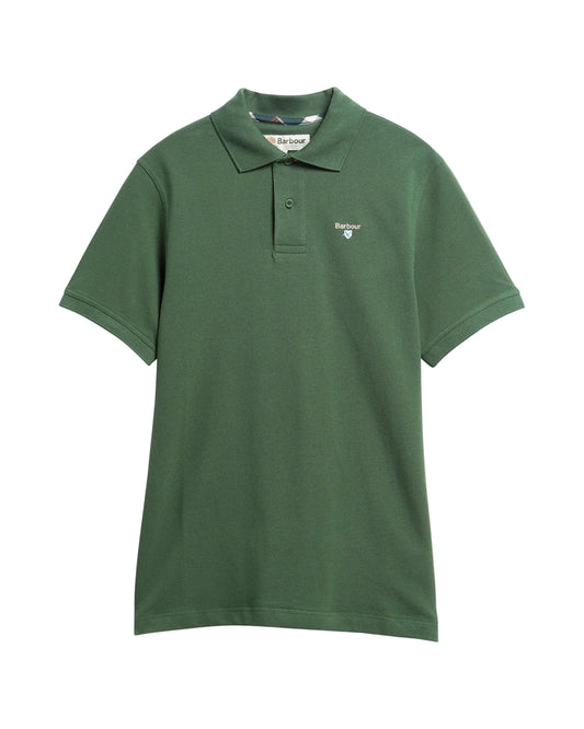 Barbour Tartan Piqué Polo Shirt - Sycamore