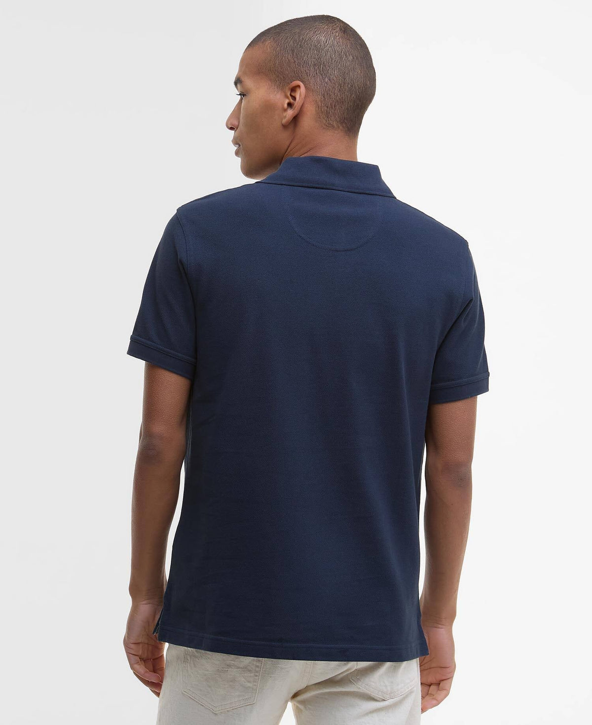Barbour Tartan Piqué Polo Shirt - New Navy