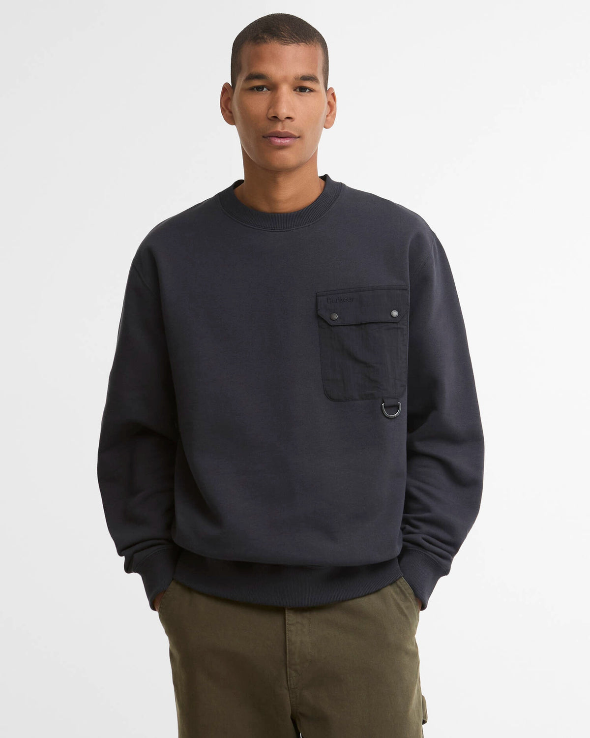Barbour Pitt Crew Neck Sweatshirt - Dark Navy
