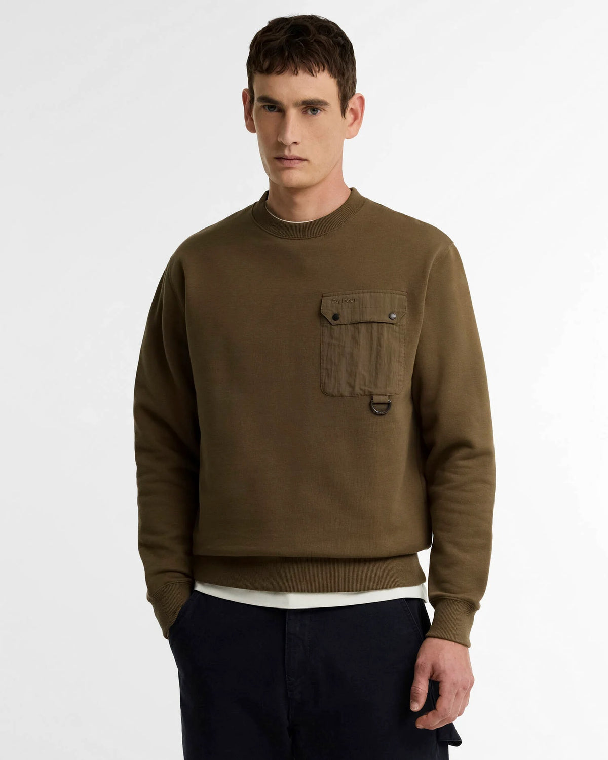 Barbour Pitt Crew Neck Sweatshirt - Beech