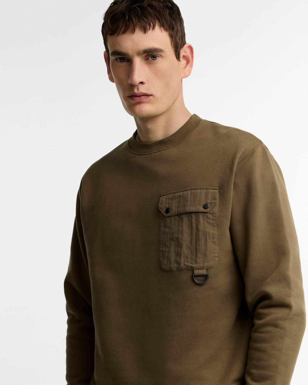 Barbour Pitt Crew Neck Sweatshirt - Beech