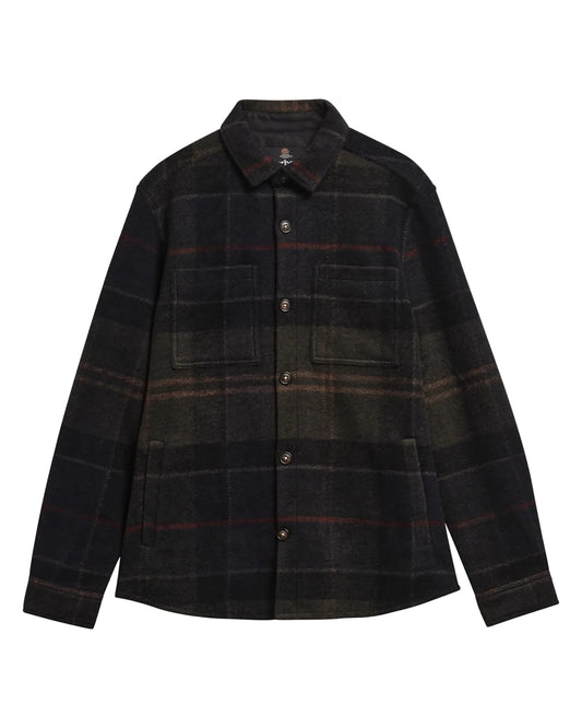 Barbour Woodlane Brushed Check Overshirt – Shadow Classic Tartan
