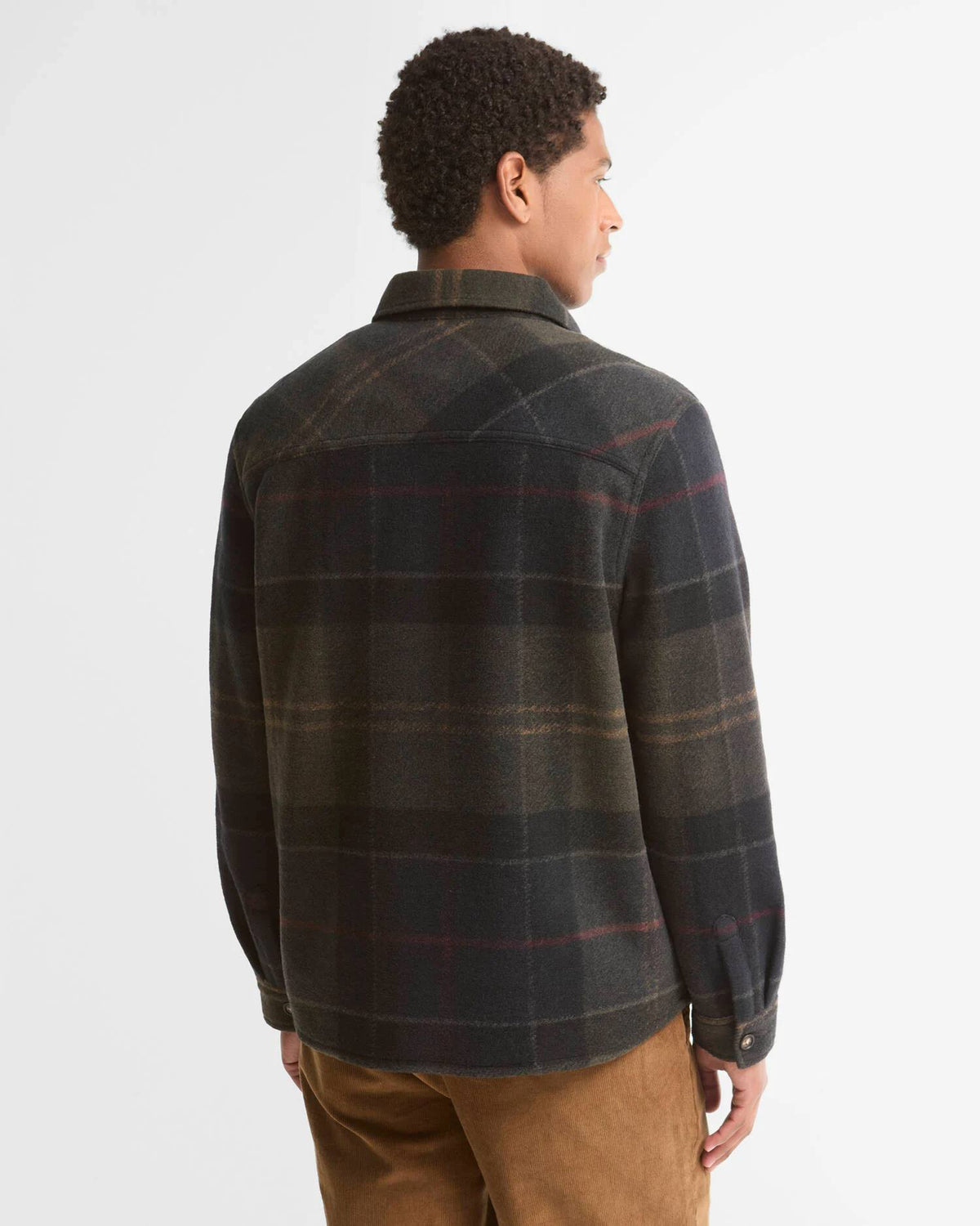 Barbour Woodlane Brushed Check Overshirt – Shadow Classic Tartan