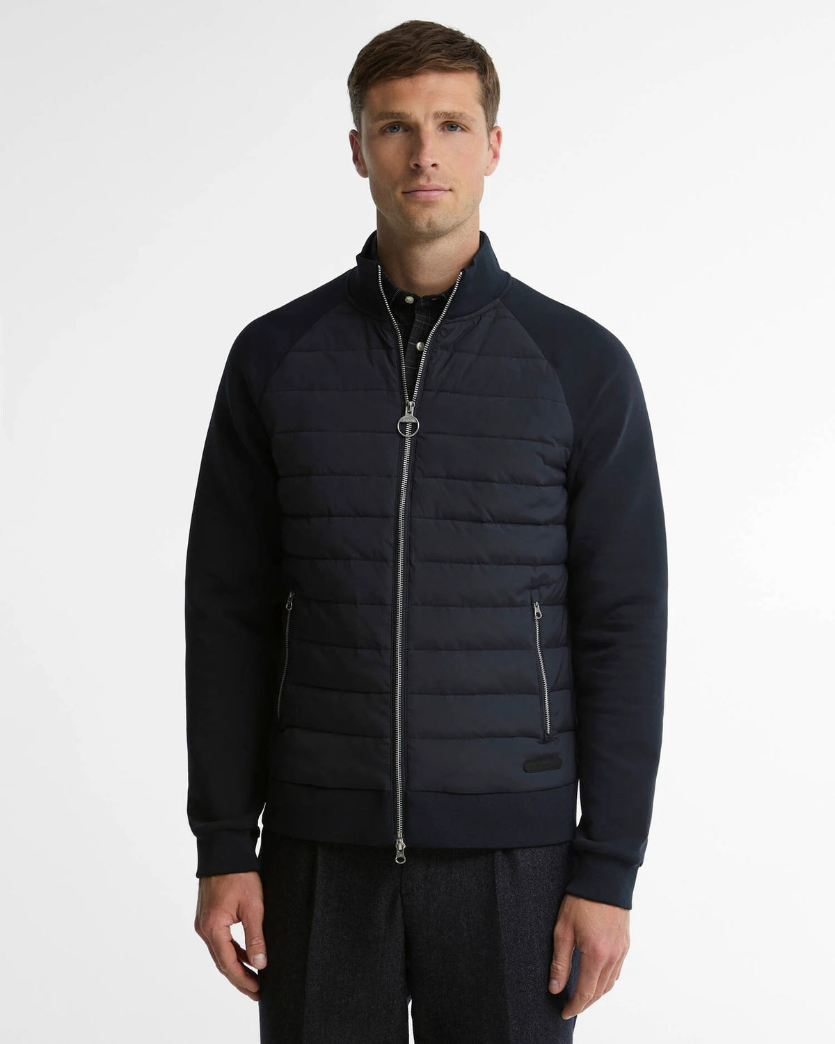 Barbour Thornton Hybrid Jacket - Dark Navy