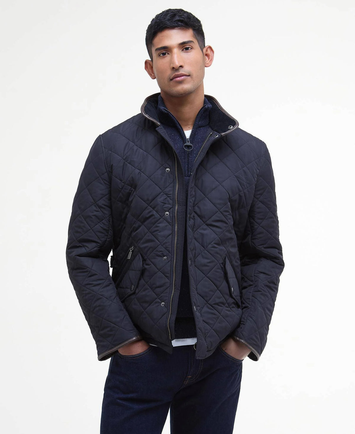 Barbour Powell Quilted Jacket - Classic Navy