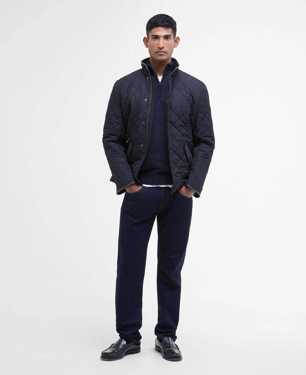 Barbour Powell Quilted Jacket - Classic Navy