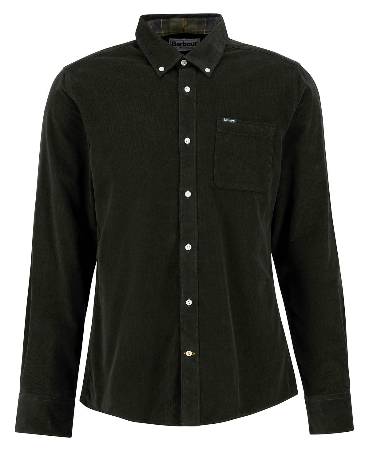 Barbour Ramsey Tailored Cord Shirt - Forest
