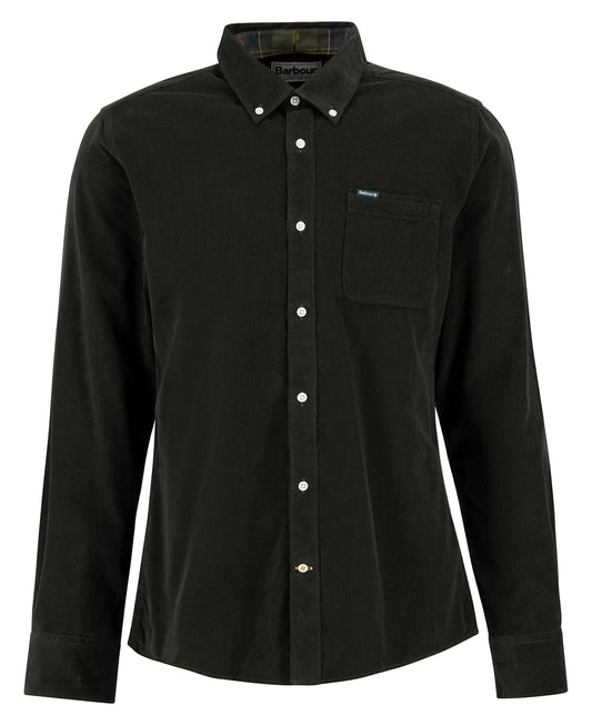 Barbour Ramsey Tailored Cord Shirt - Forest