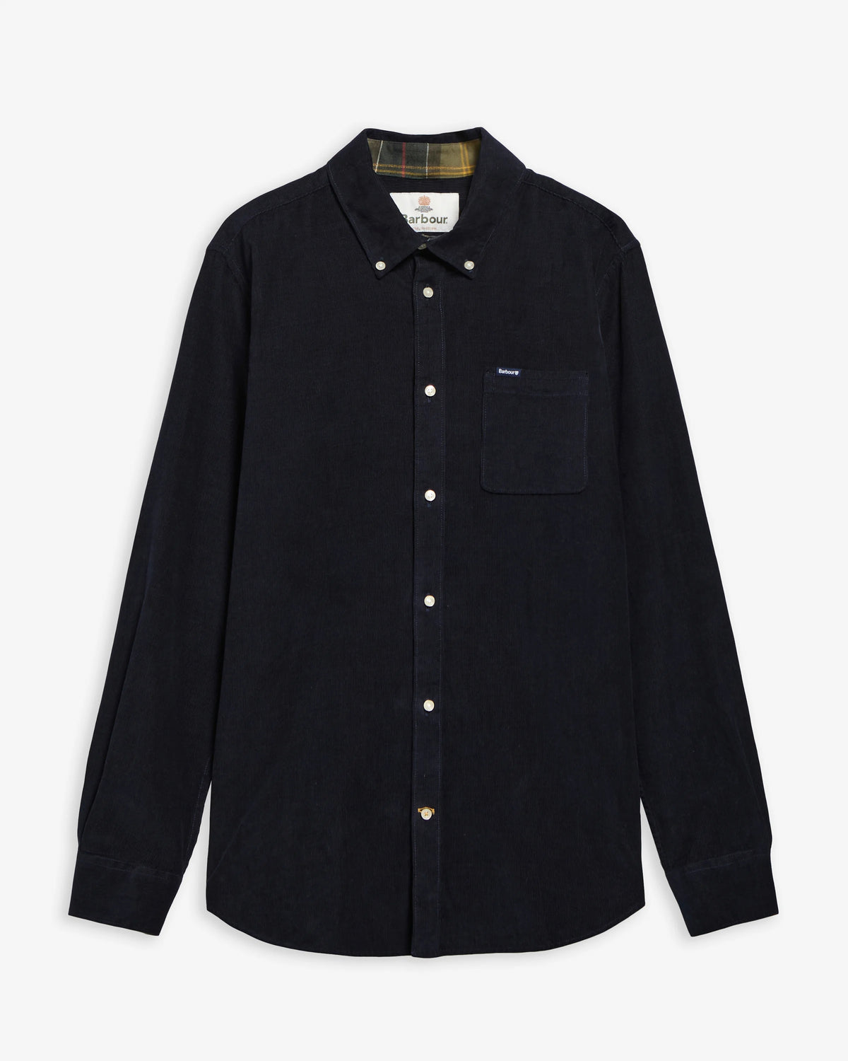Barbour Ramsey Tailored Cord Shirt - Navy
