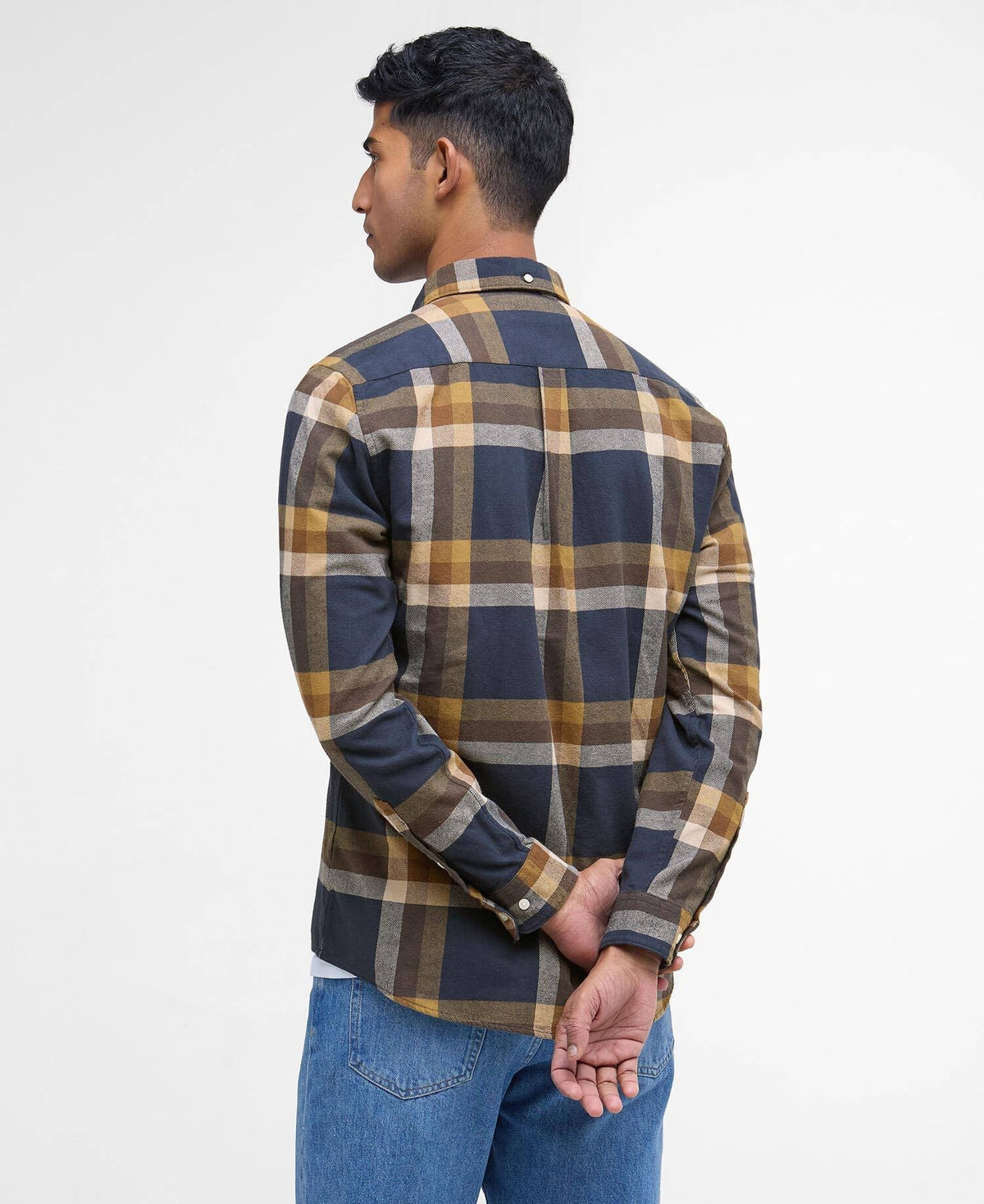 Barbour Folley Tailored Checked Shirt - Classic Navy