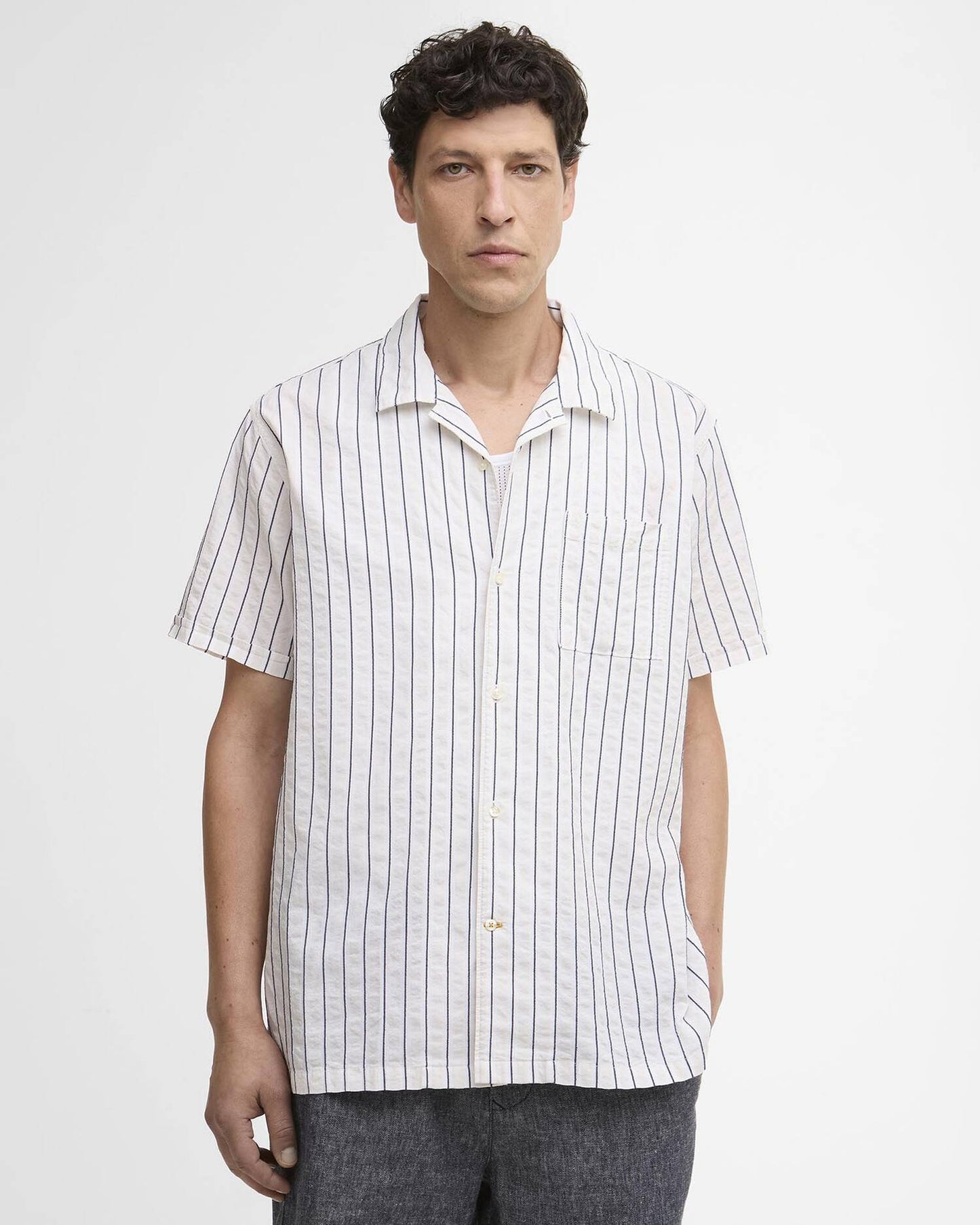 Barbour Park Striped Short-Sleeved Shirt