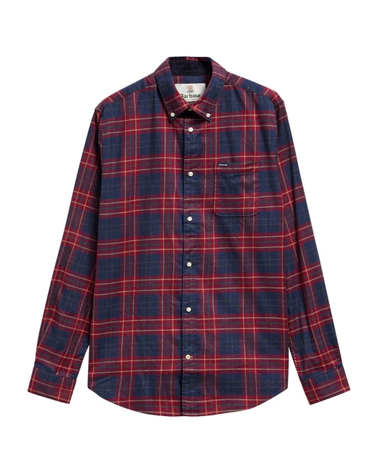 Barbour Broxburn Tailored Fit Shirt - Red