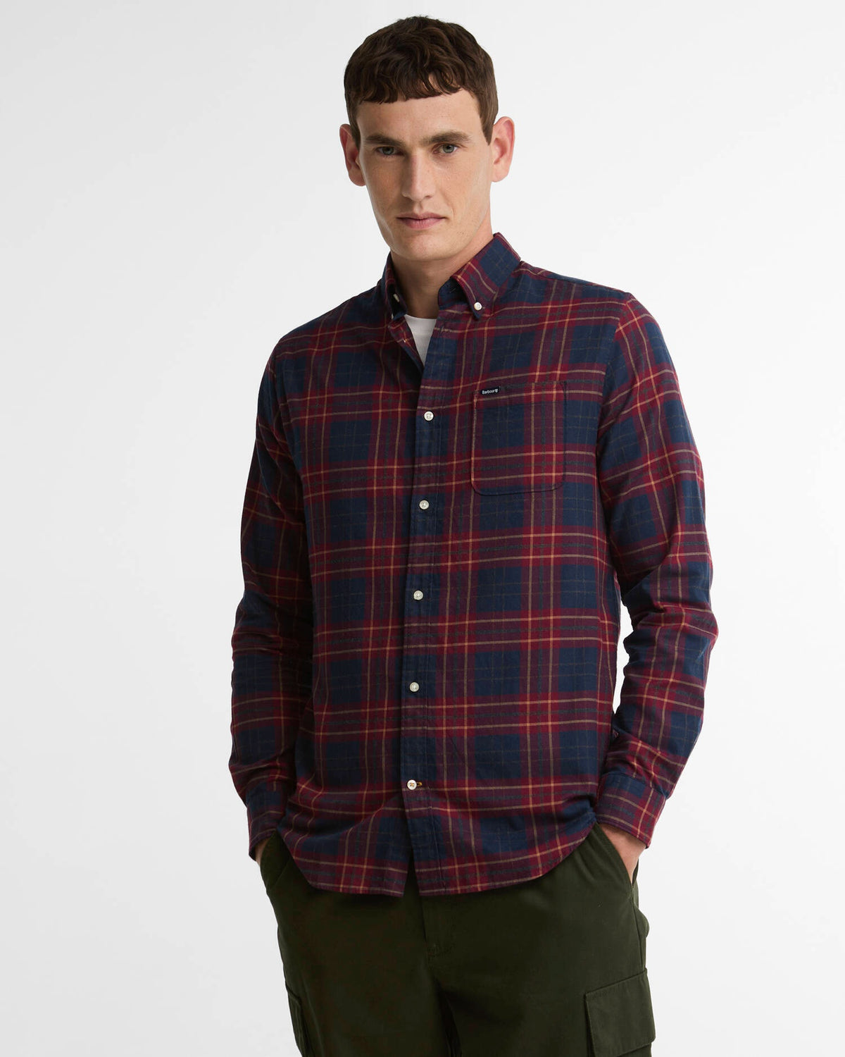 Barbour Broxburn Tailored Fit Shirt - Red