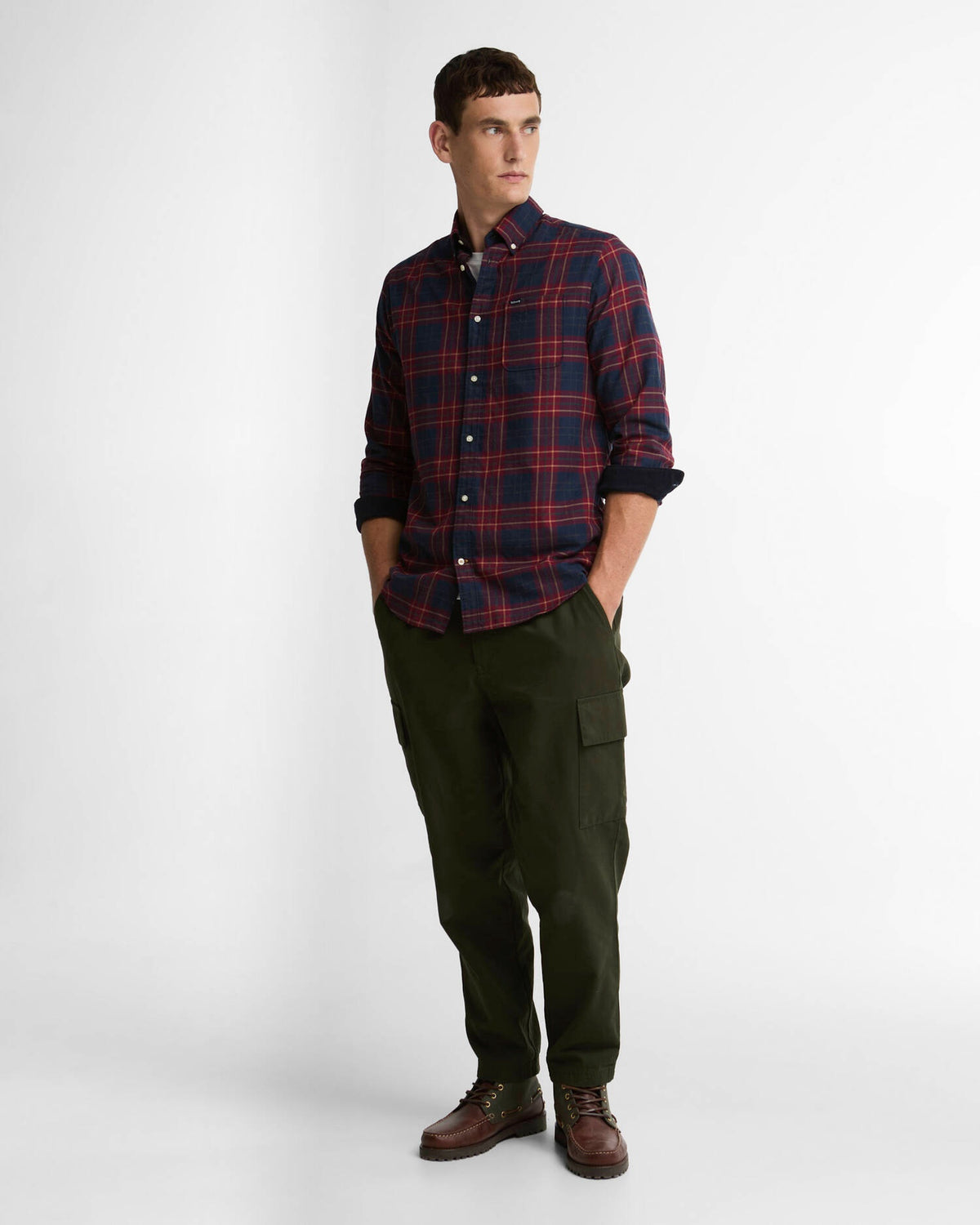 Barbour Broxburn Tailored Fit Shirt - Red
