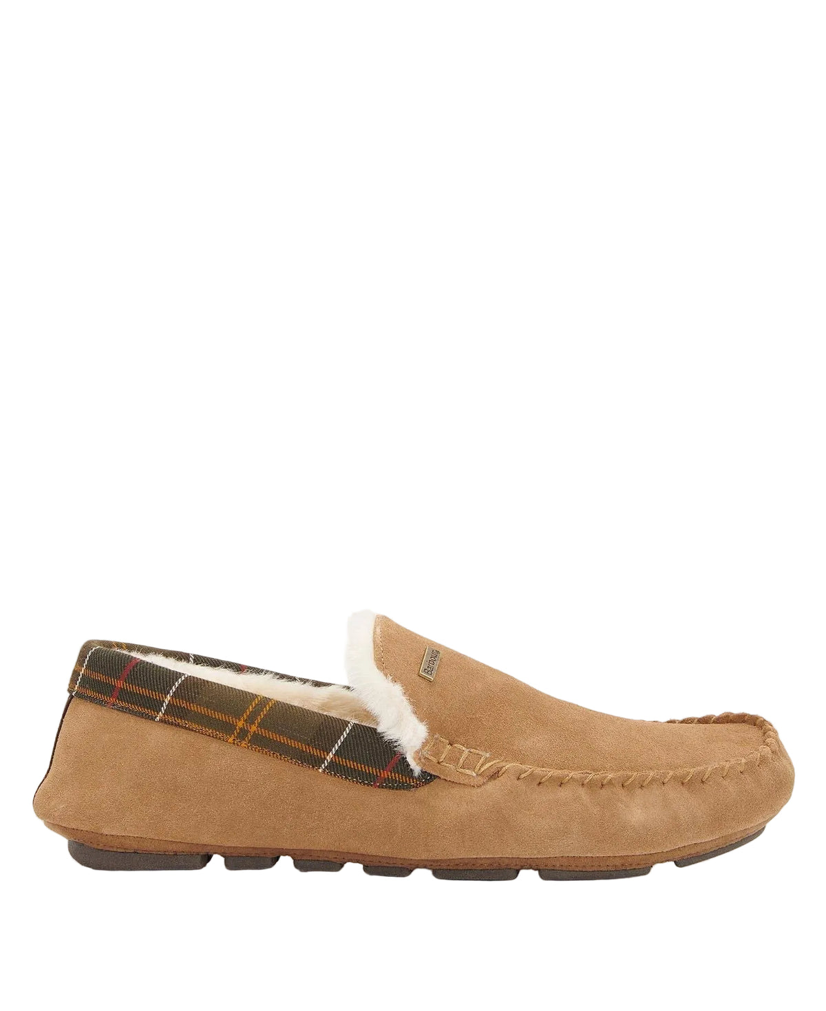 Barbour Monty Moccasin Slippers - Camel Suede