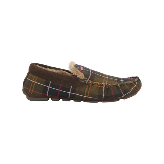 Barbour Monty Moccasin Slippers - Classic Tartan
