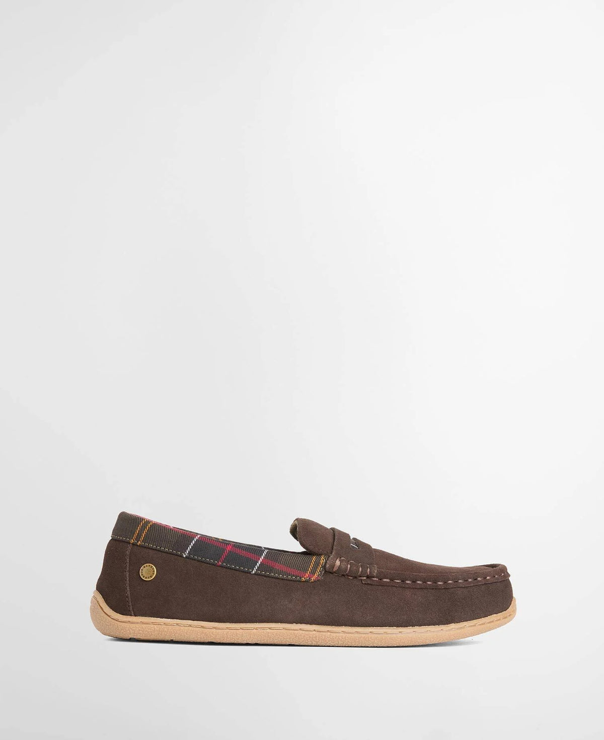 Barbour Albert Slippers - Brown Suede