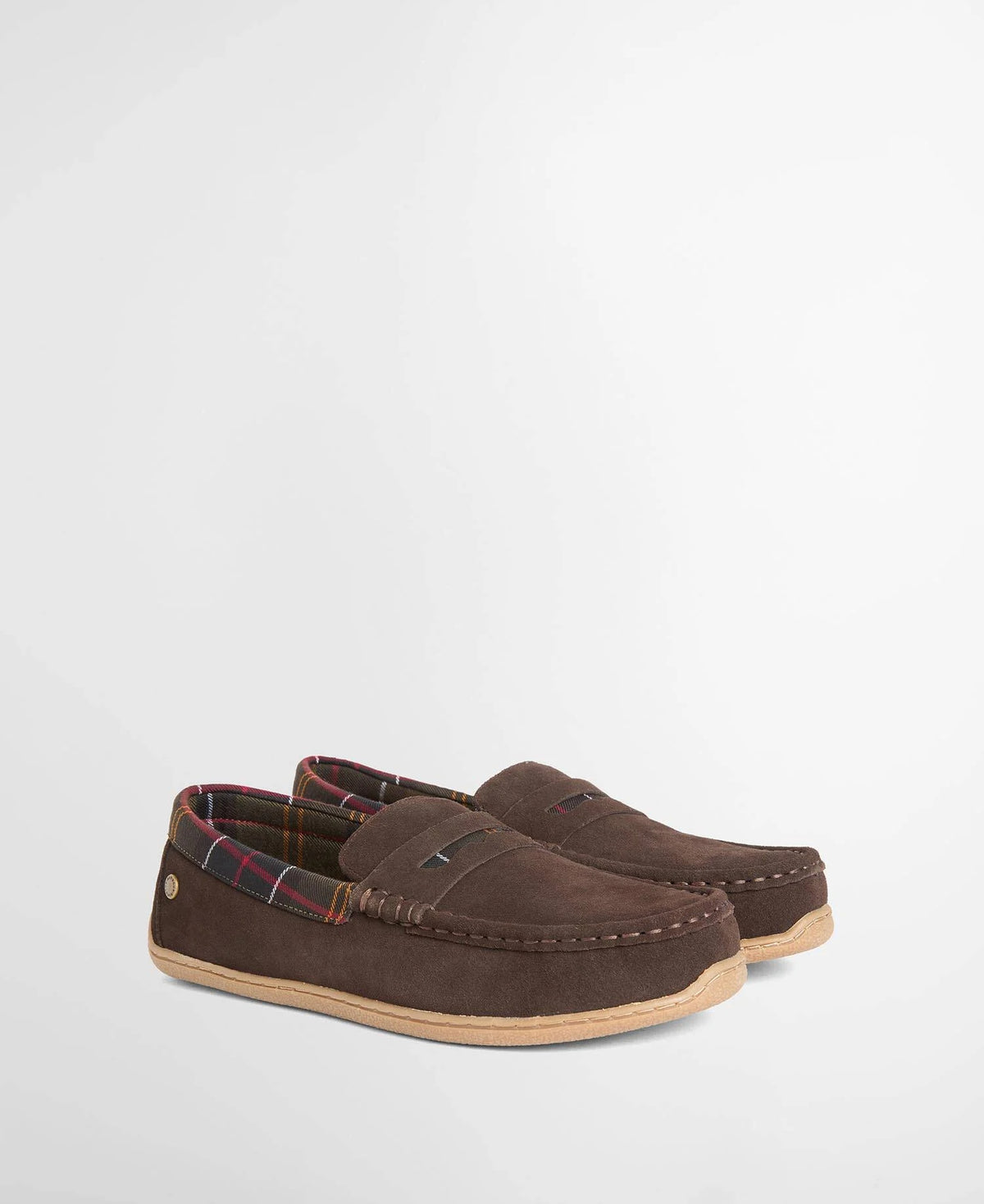 Barbour Albert Slippers - Brown Suede