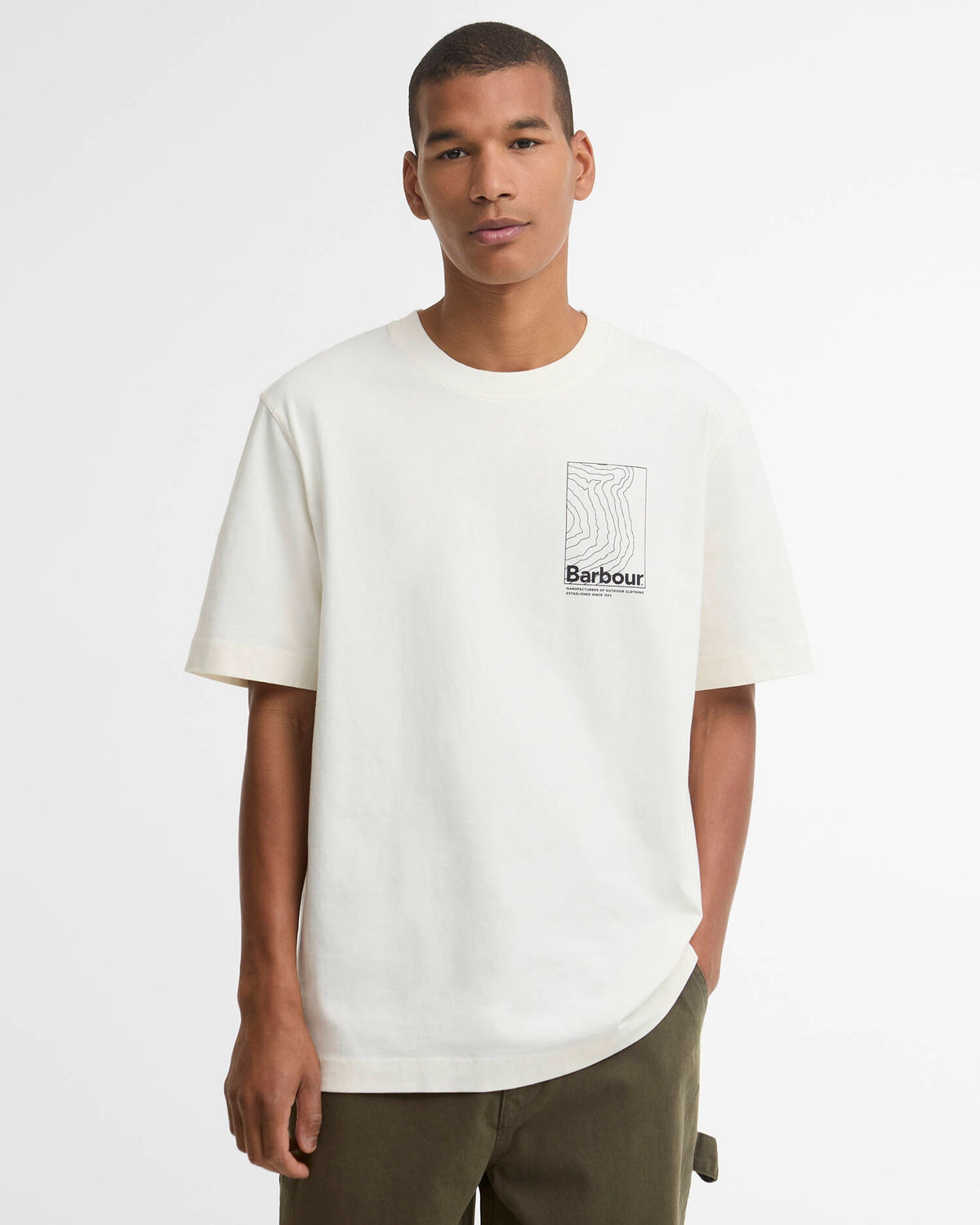 Barbour Woodbine Relaxed Graphic T-Shirt - Whisper White