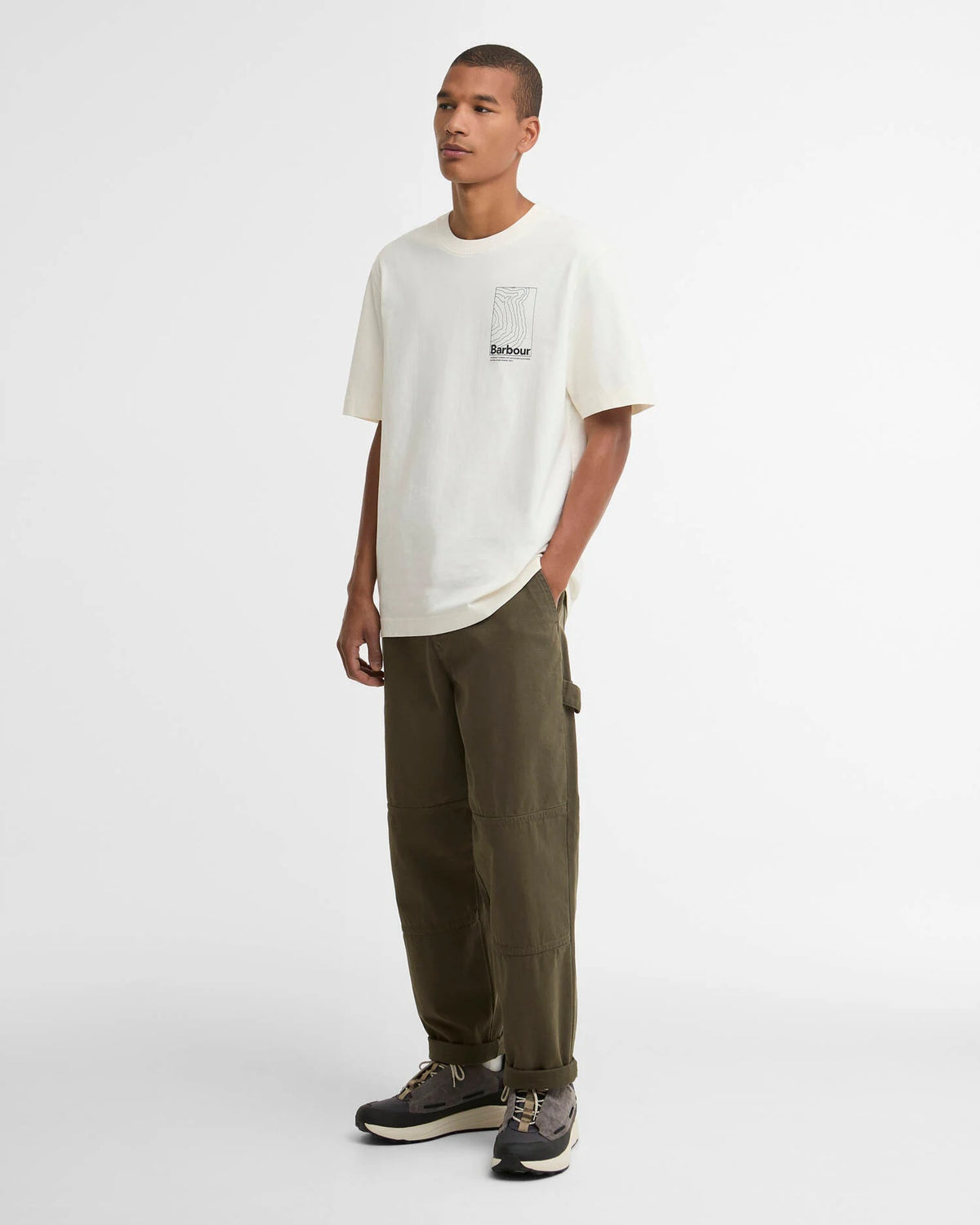 Barbour Woodbine Relaxed Graphic T-Shirt - Whisper White