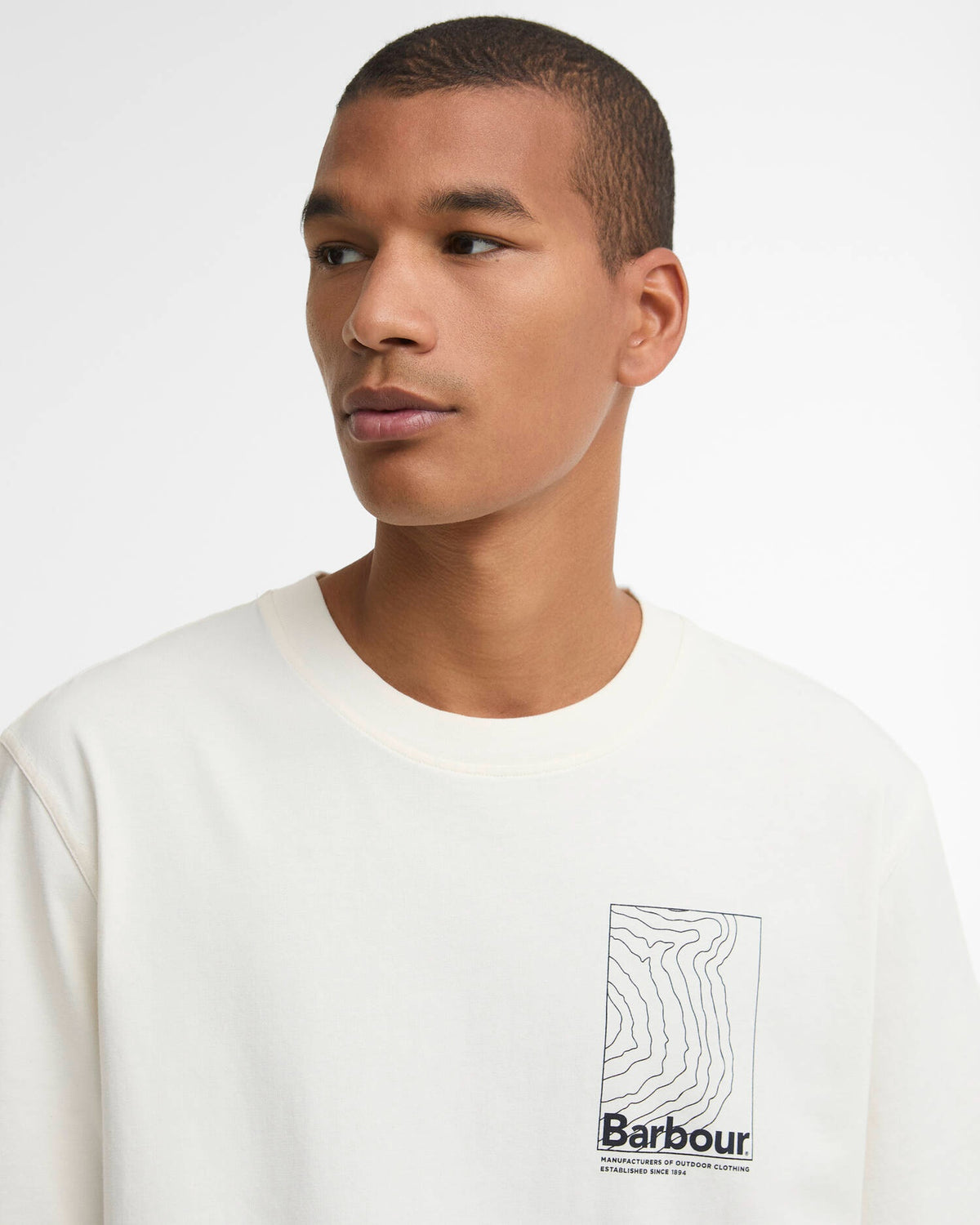 Barbour Woodbine Relaxed Graphic T-Shirt - Whisper White