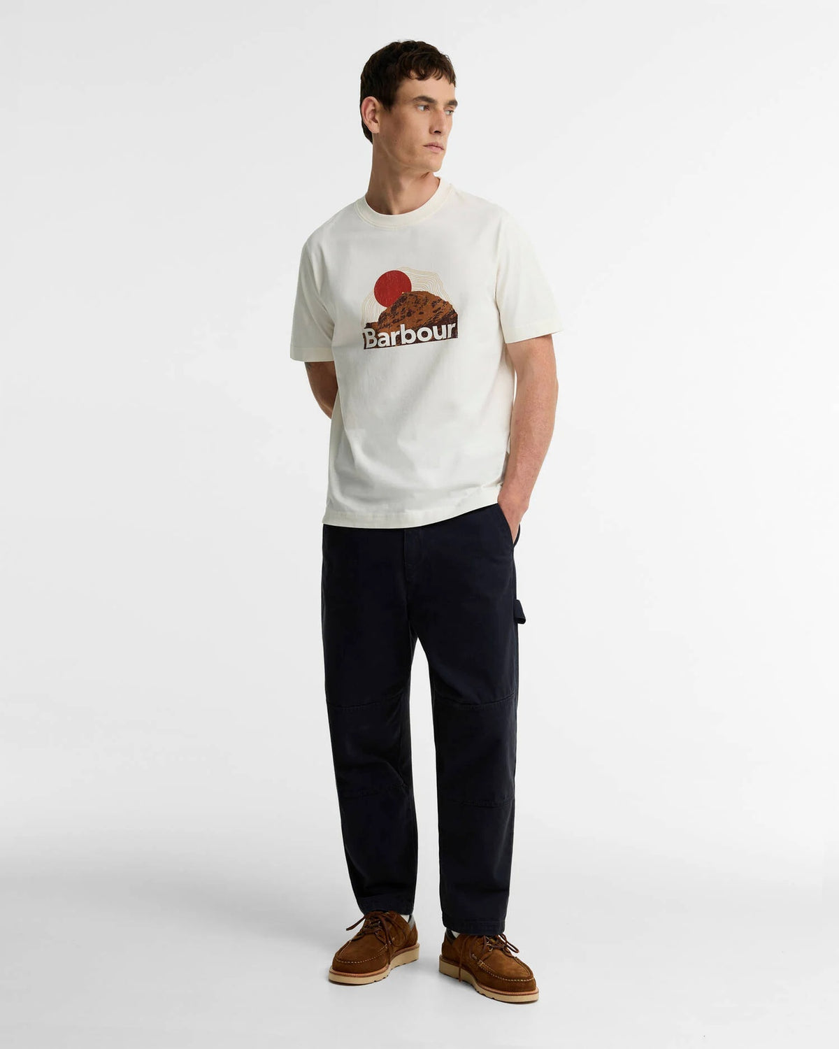 Barbour Wadsworth Relaxed Graphic T-Shirt - Whisper White