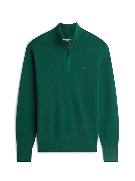 Tommy Hilfiger Pima Cotton Half Zip Sweater