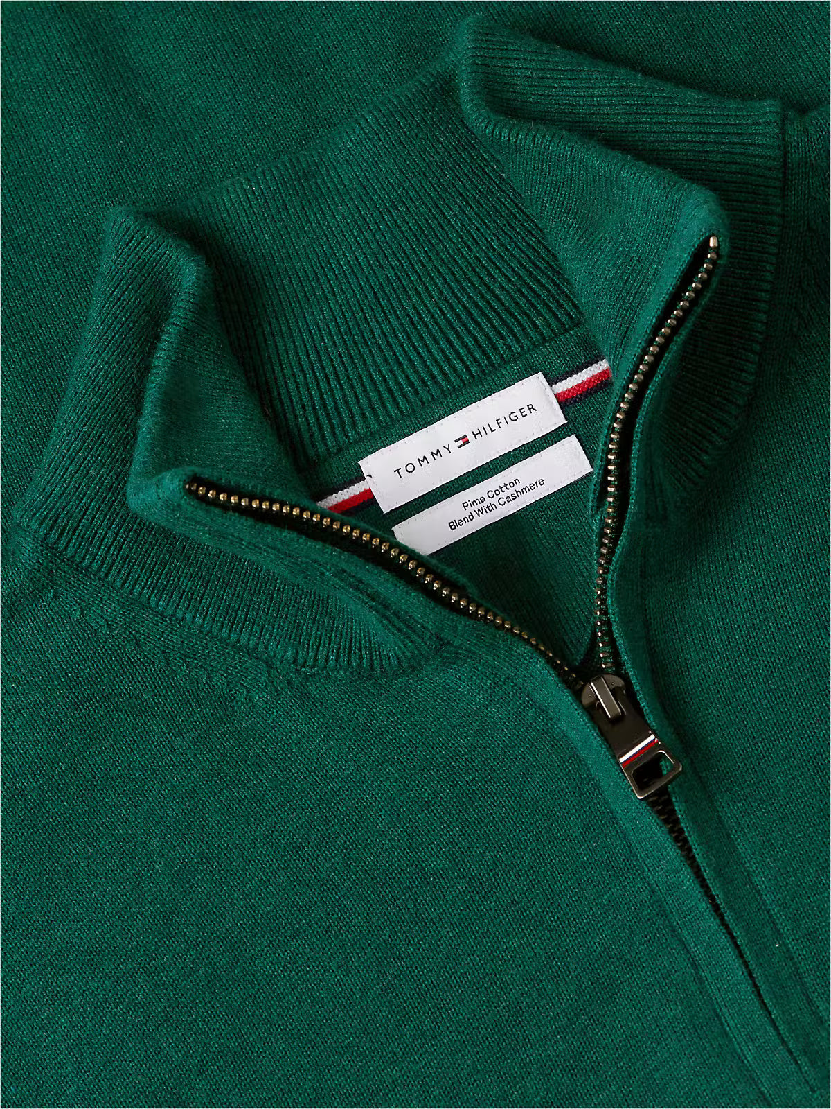 Tommy Hilfiger Pima Cotton Half Zip Sweater