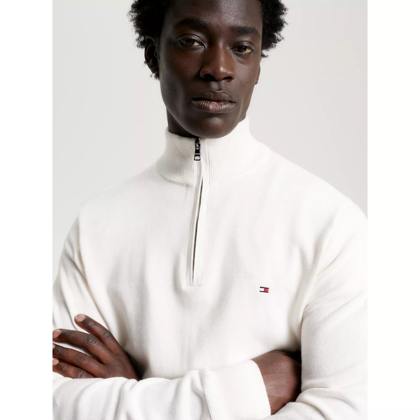 Tommy Hilfiger Pima Organic Cotton Cashmere Half Zip