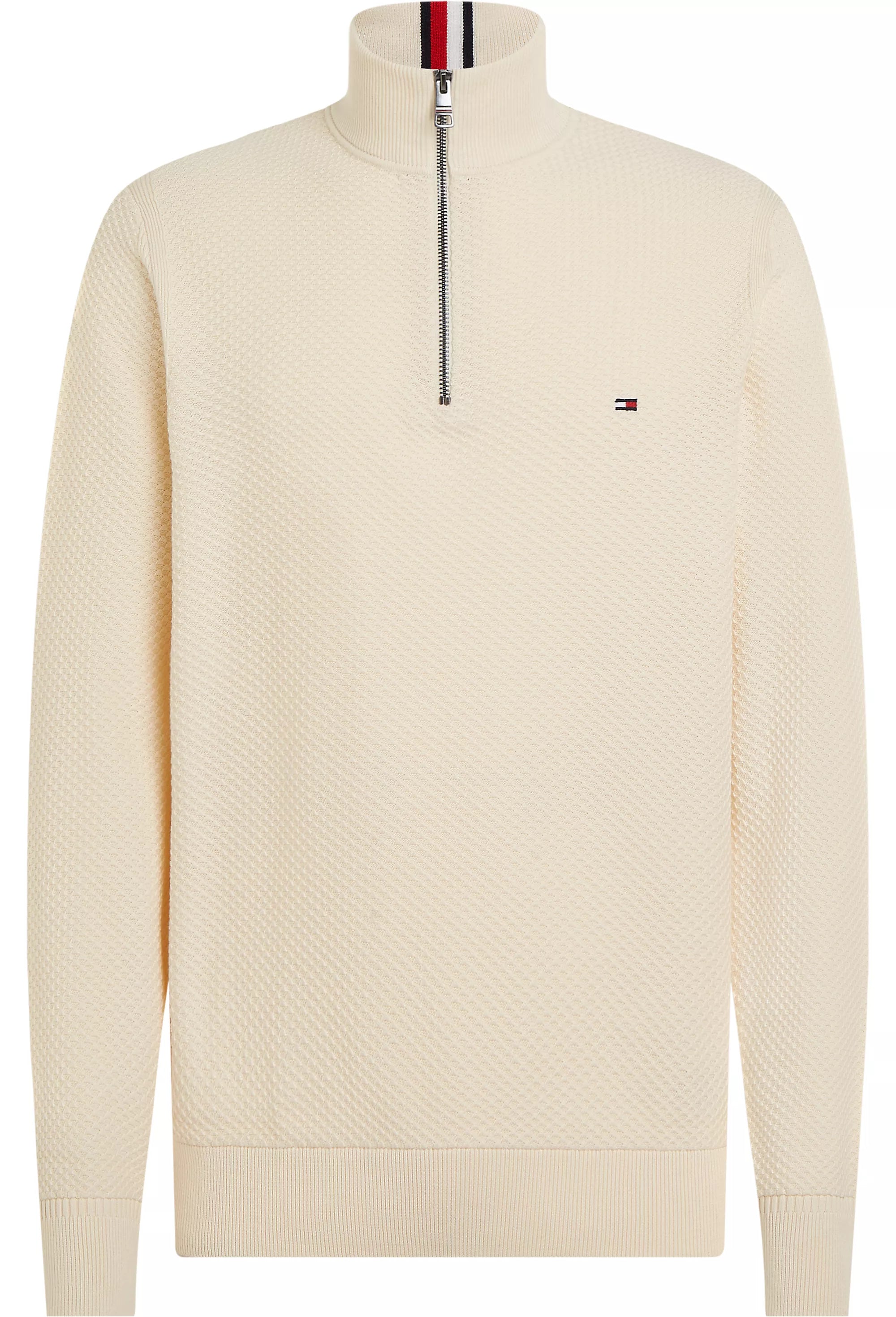 Tommy hilfiger structured zip jumper cheap