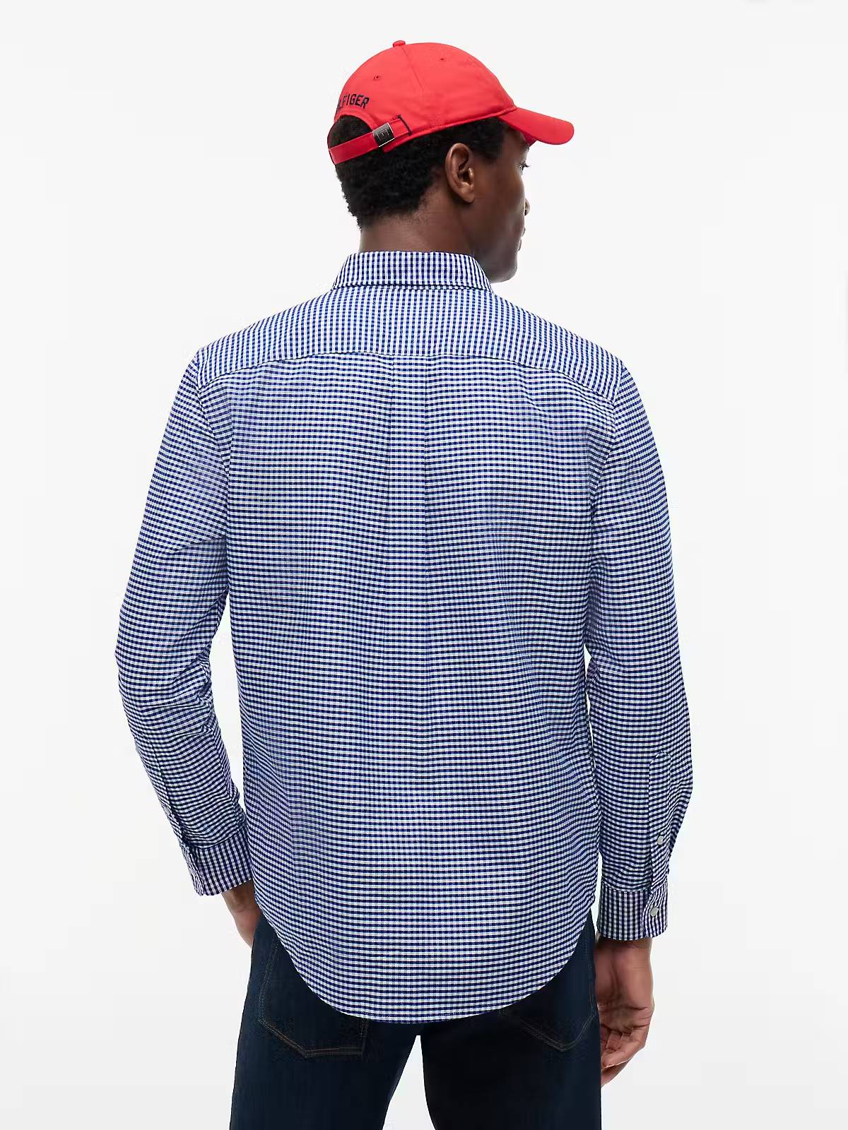 Tommy Hilfiger Heritage Oxford Gingham Regular Fit Shirt – Royal Blue