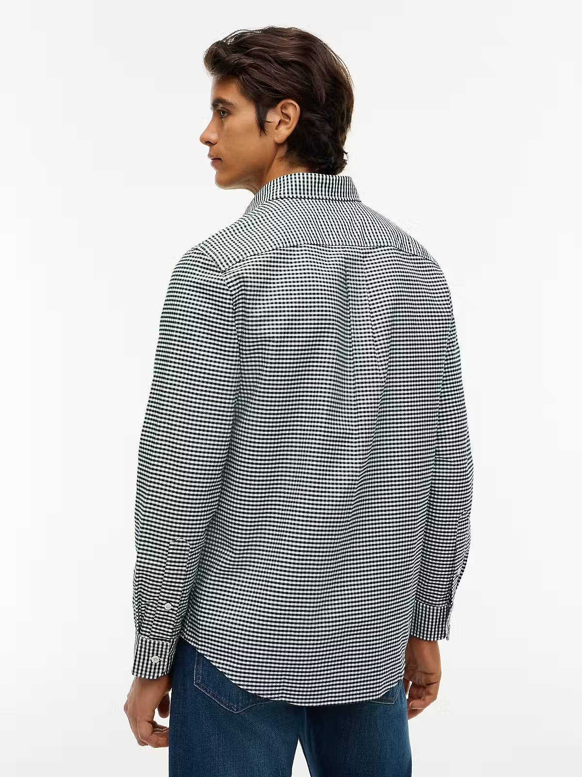 Tommy Hilfiger Heritage Oxford Gingham Regular Fit Shirt – Green