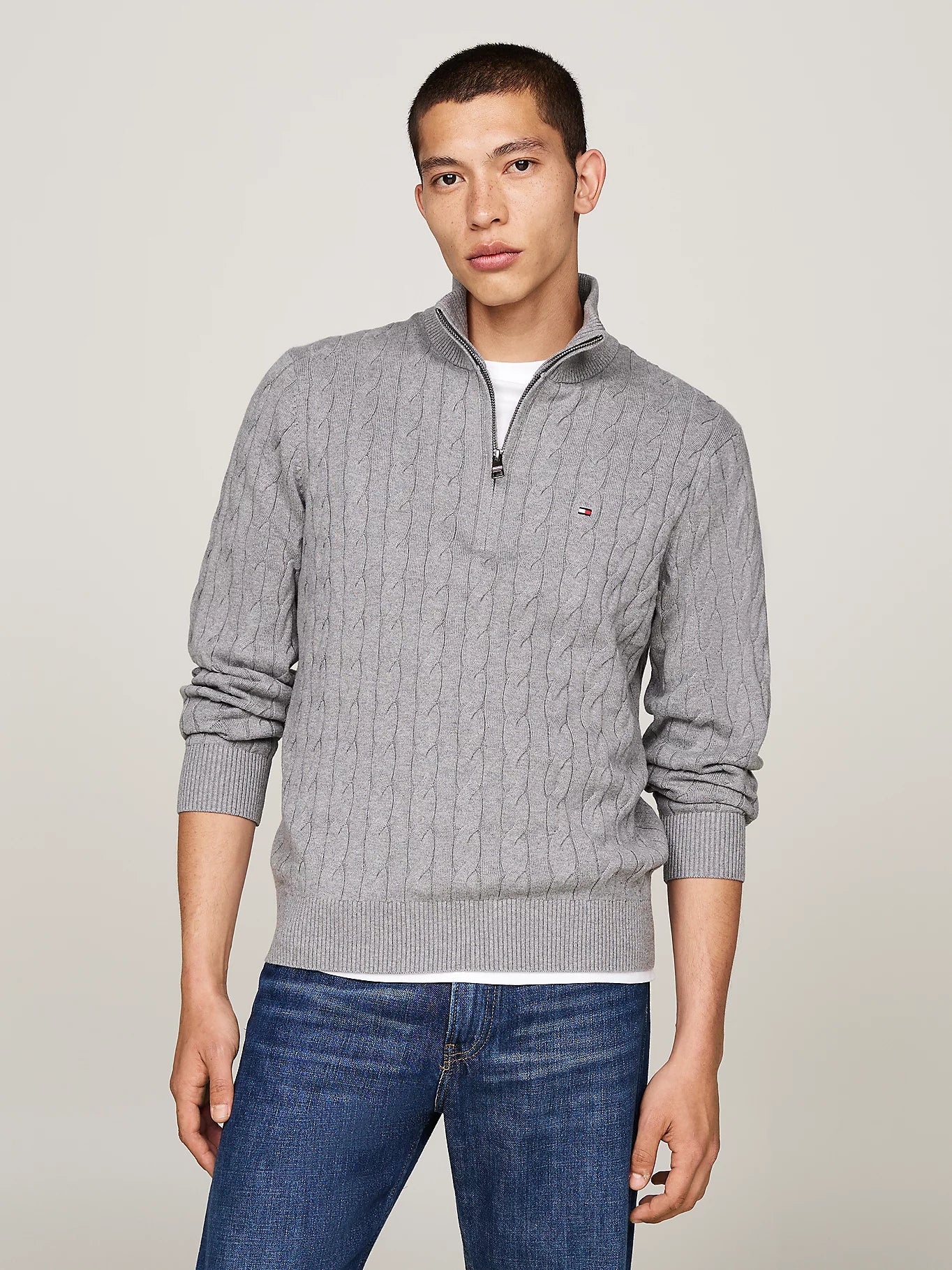 Tommy Hilfiger Cable Knit Half-Zip Jumper