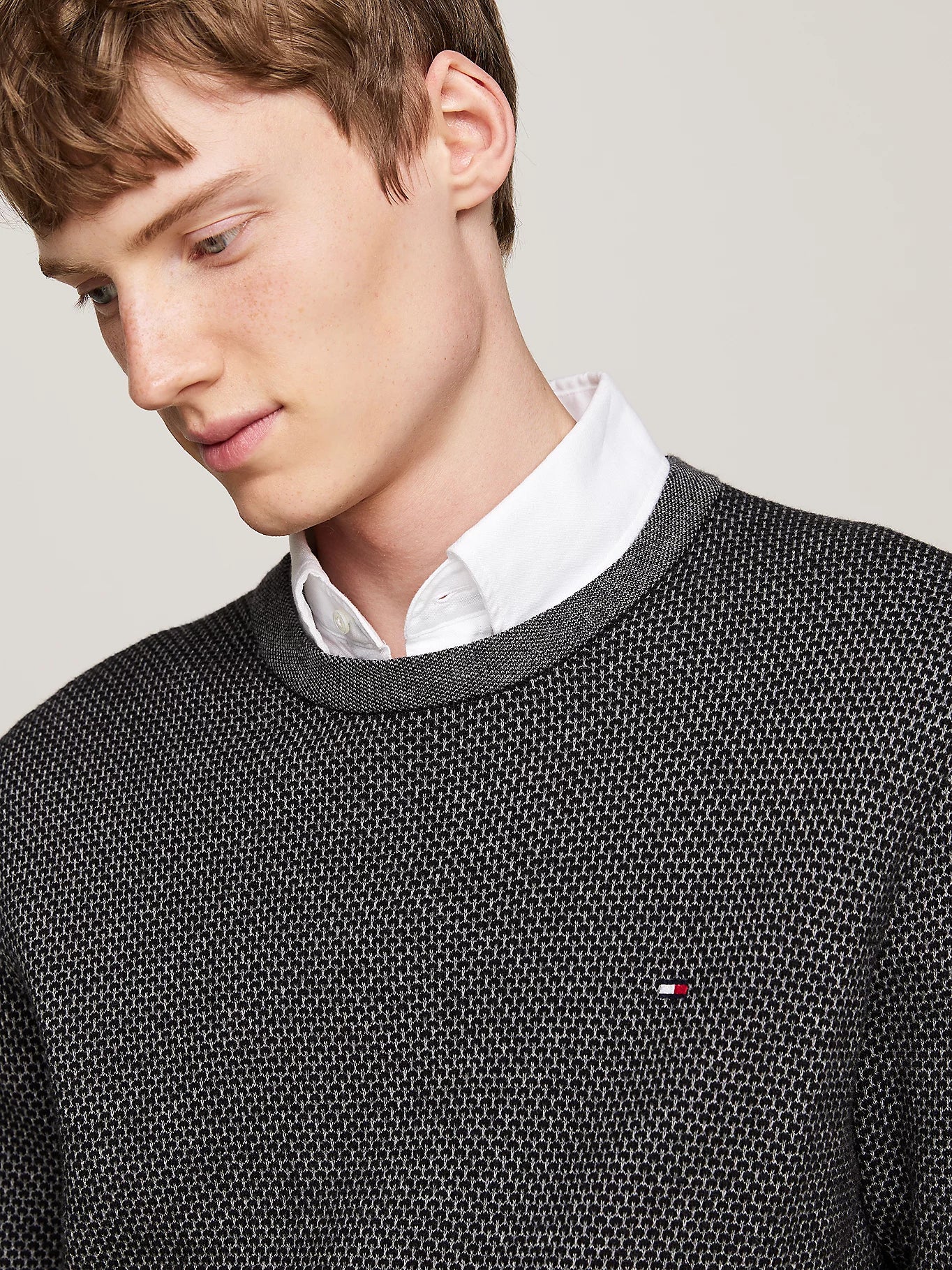 Tommy Hilfiger Two-Tone Jumper With Cashmere