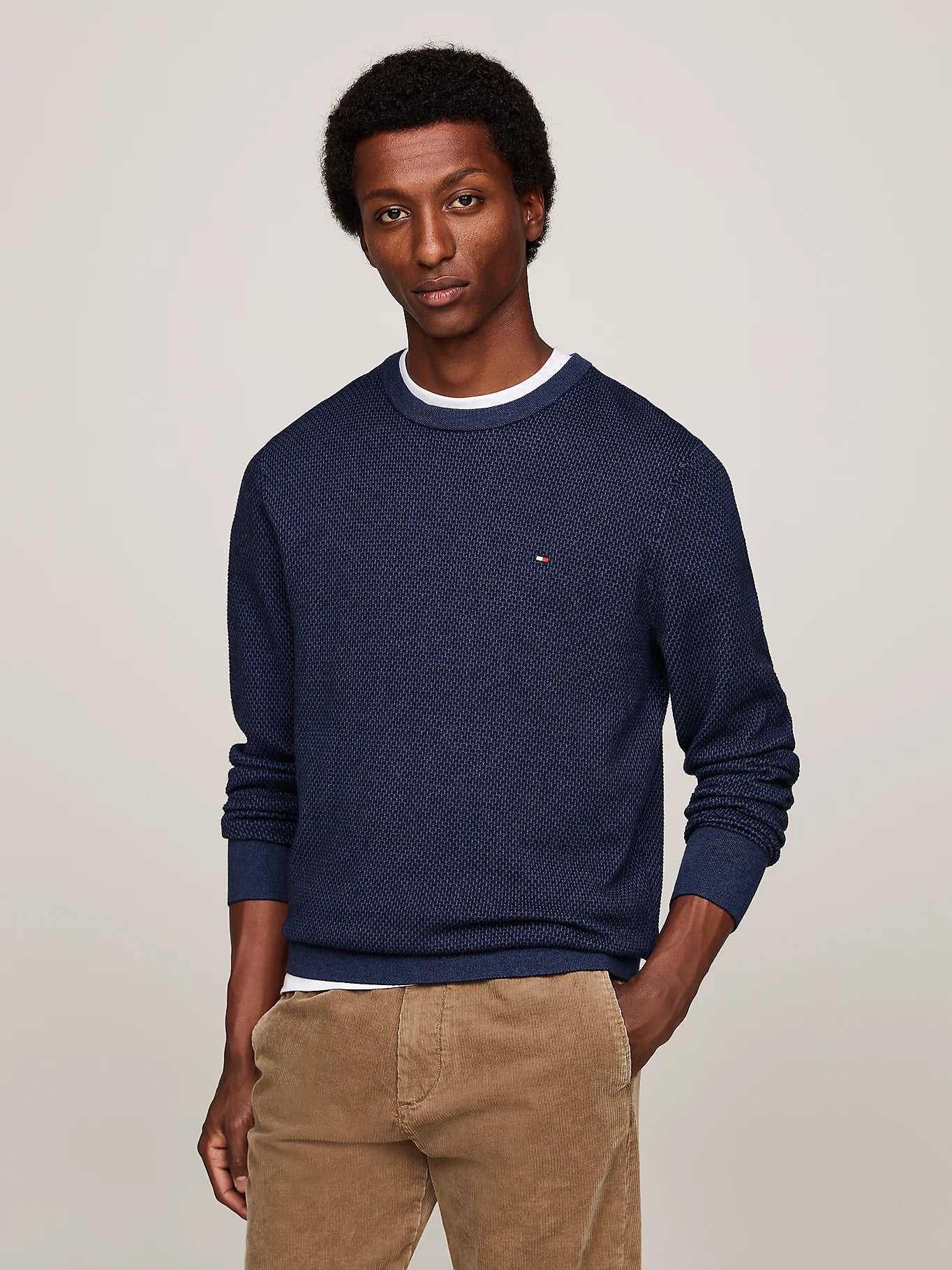 Tommy Hilfiger Two-Tone Jumper With Cashmere