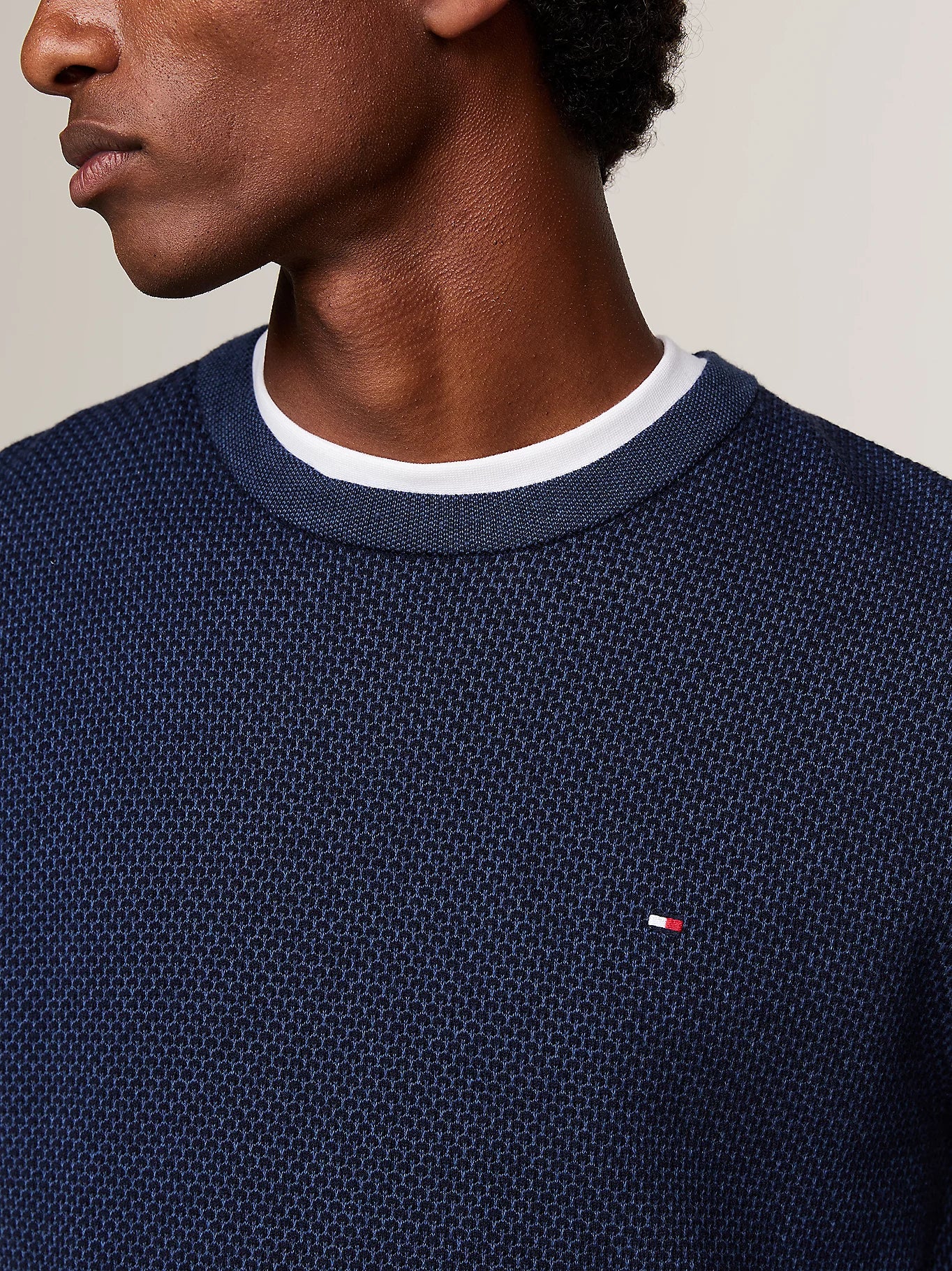 Tommy Hilfiger Two-Tone Jumper With Cashmere