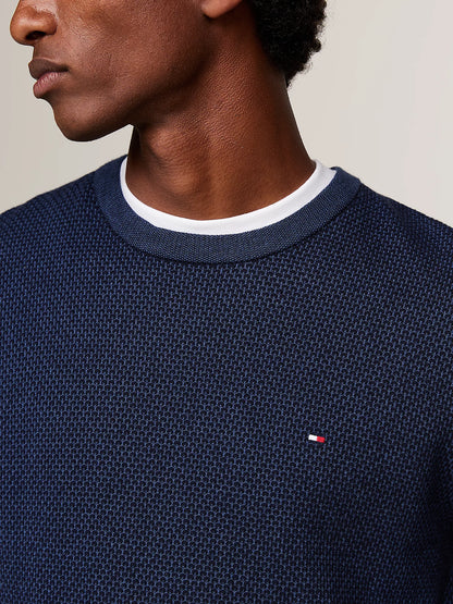 Tommy Hilfiger Two-Tone Jumper With Cashmere