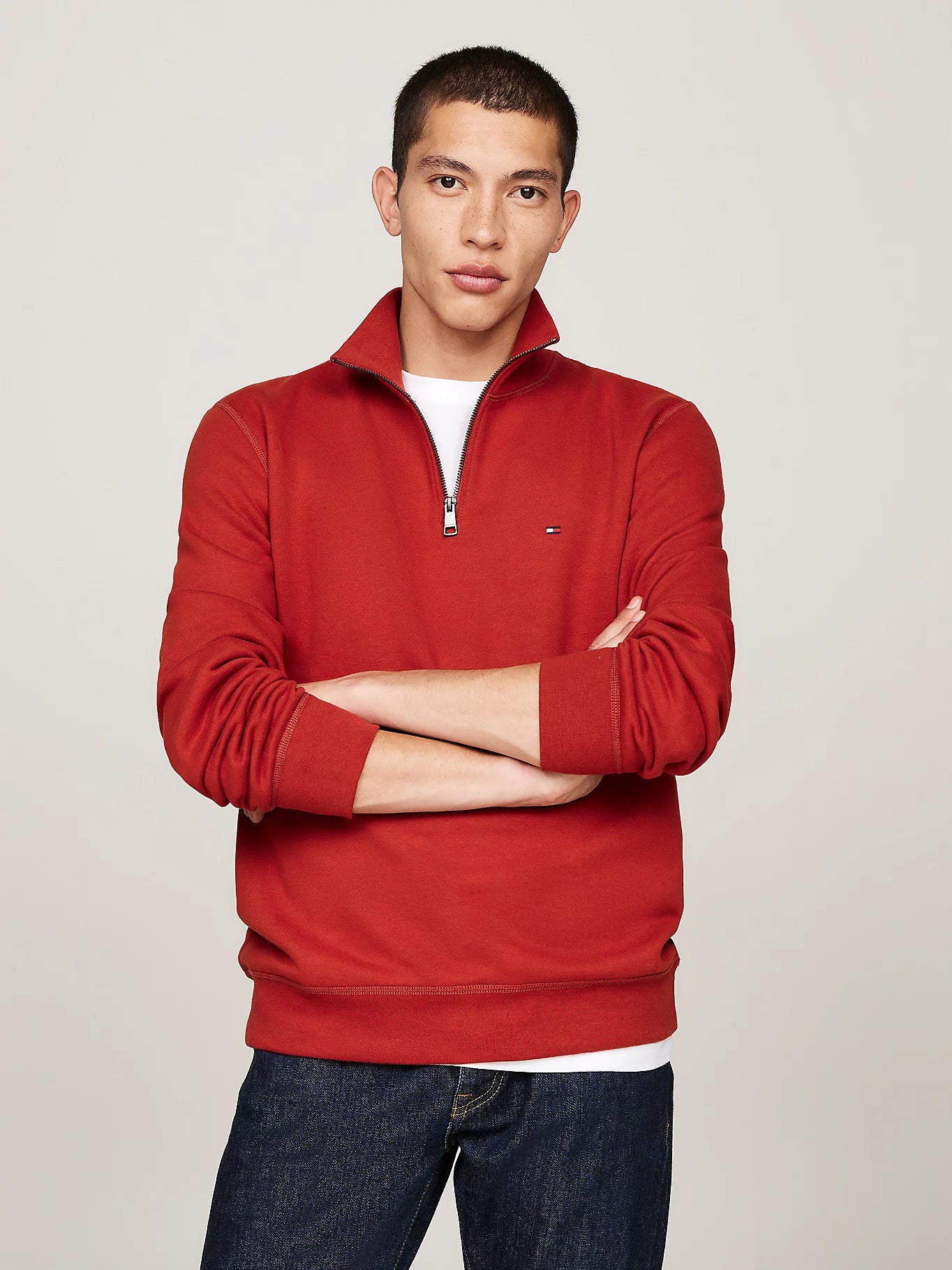 Tommy Hilfiger Quarter-Zip Fleece Sweatshirt
