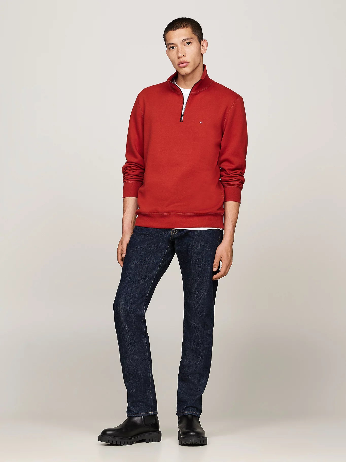 Tommy Hilfiger Quarter-Zip Fleece Sweatshirt