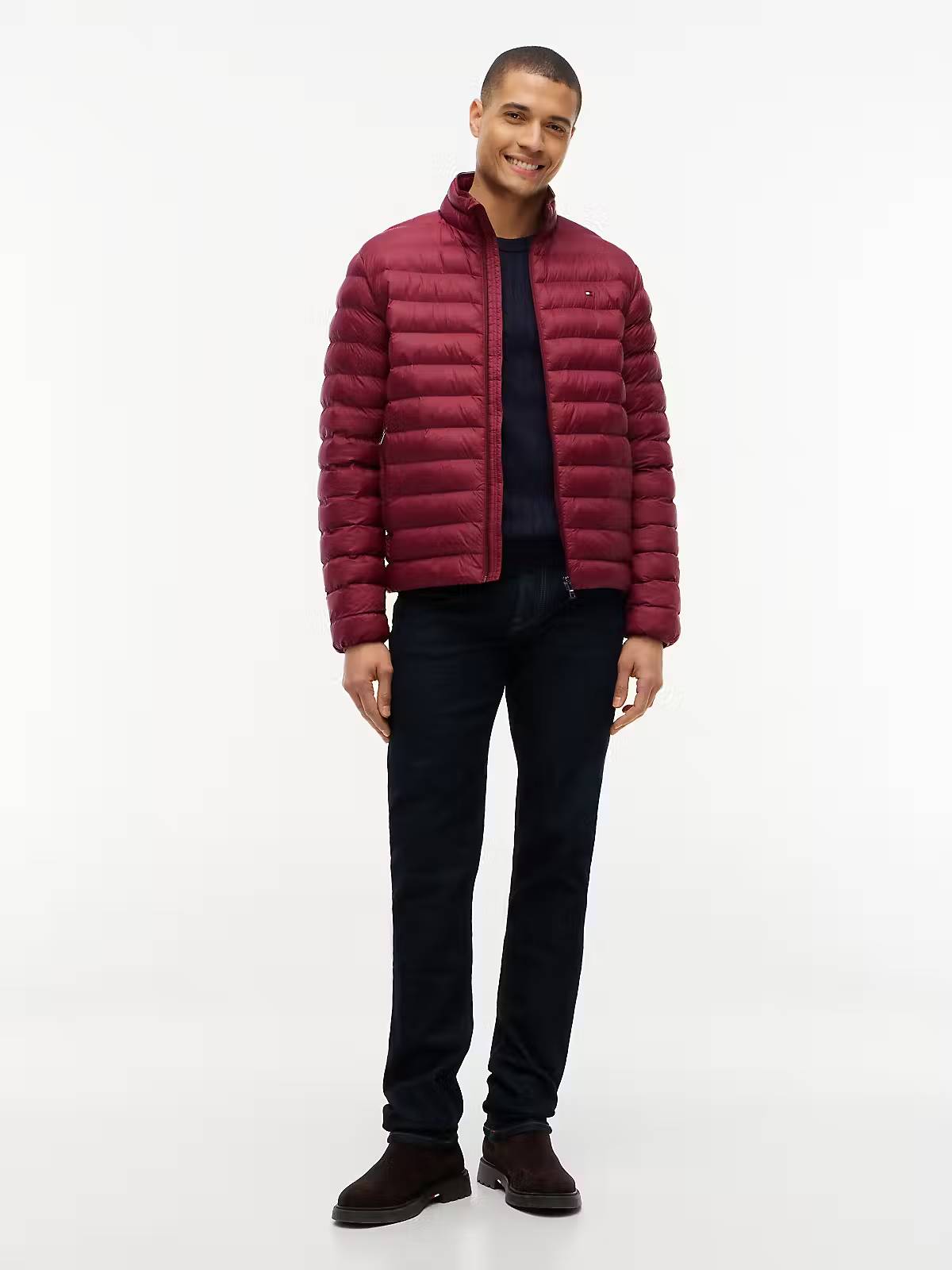 Tommy Hilfiger Packable Padded Jacket – Burgundy