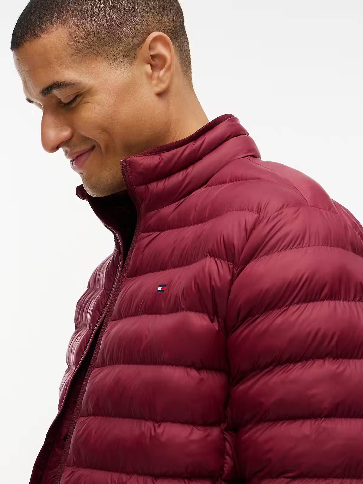 Tommy Hilfiger Packable Padded Jacket – Burgundy