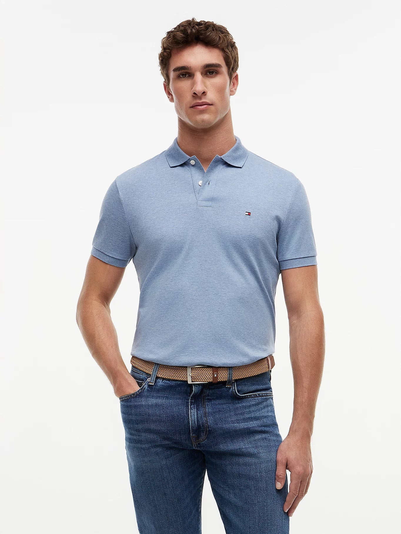 Tommy Hilfiger Regular Fit Fluid Cotton Polo Shirt