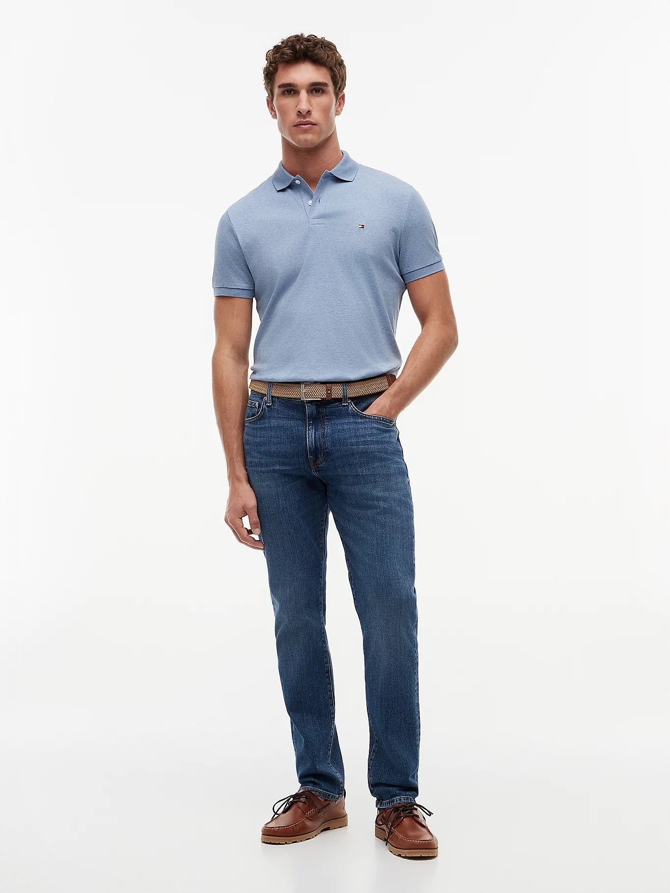 Tommy Hilfiger Regular Fit Fluid Cotton Polo Shirt