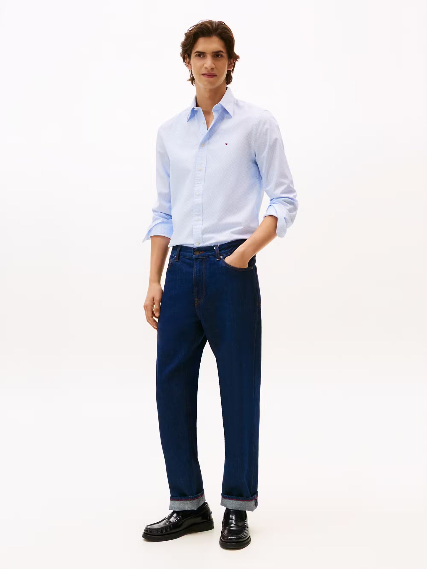 Flex Poplin Micro Print Shirt