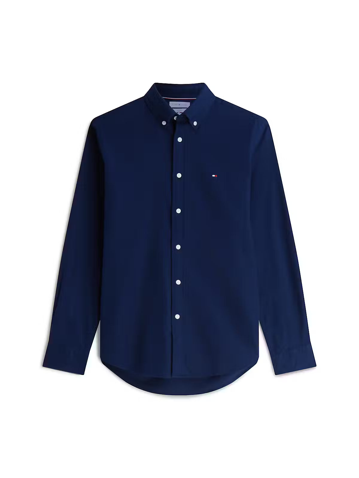 Tommy Hilfiger Flex Flannel Solid Regular Fit Shirt – Carbon Navy