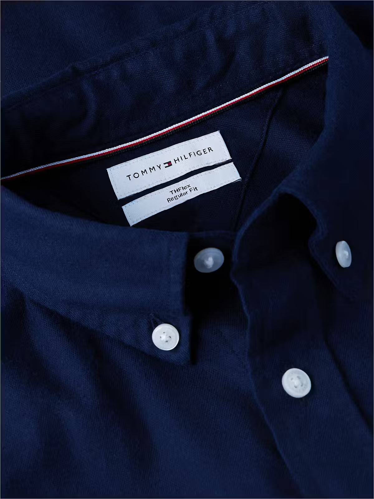 Tommy Hilfiger Flex Flannel Solid Regular Fit Shirt – Carbon Navy