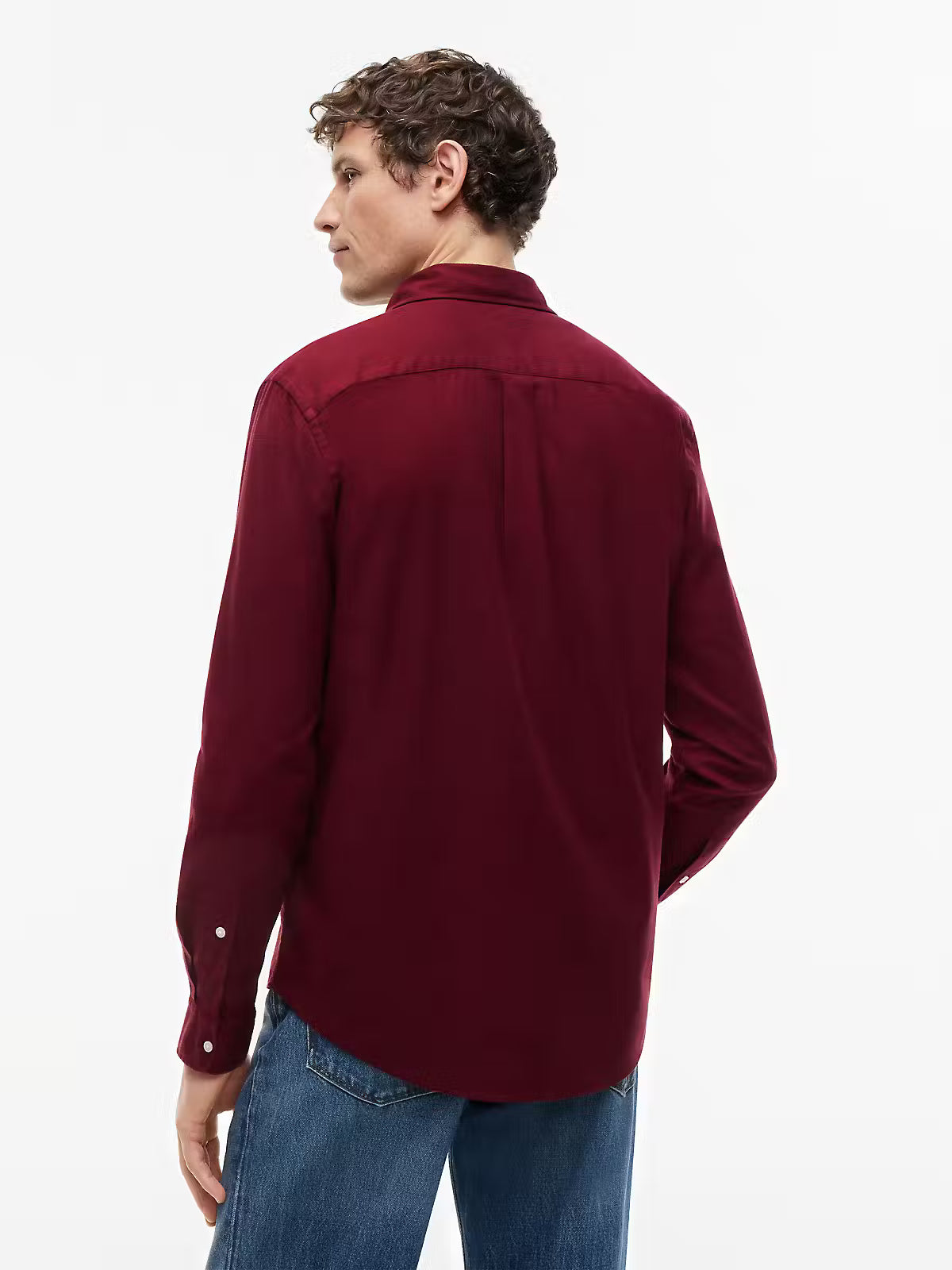 Tommy Hilfiger TH Flex Flannel Shirt – Deep Rouge