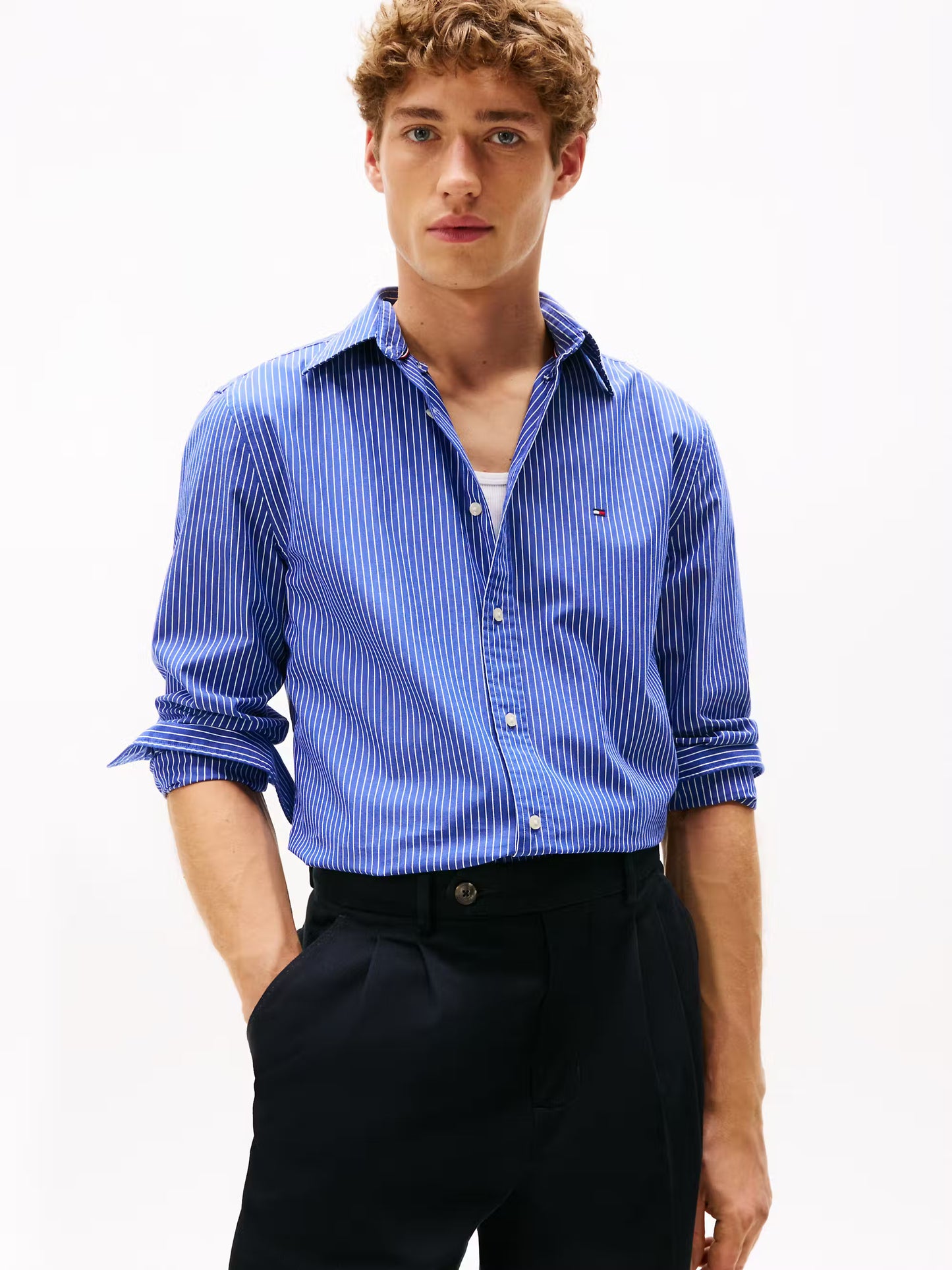 Core Hairline Poplin Shirt
